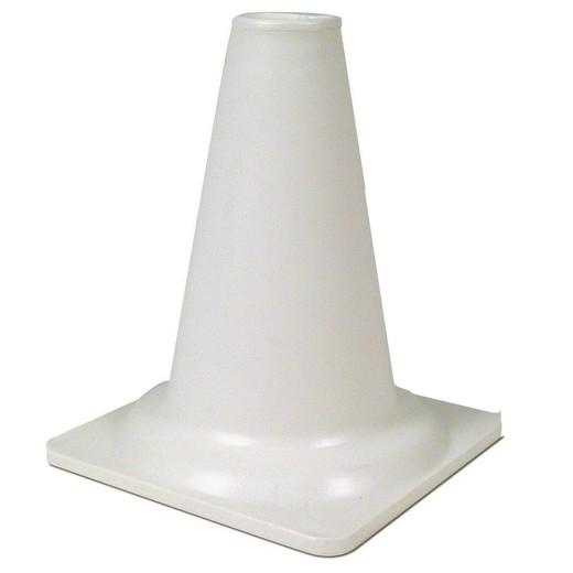 cône d'obéissance blanc en plastique pour chien