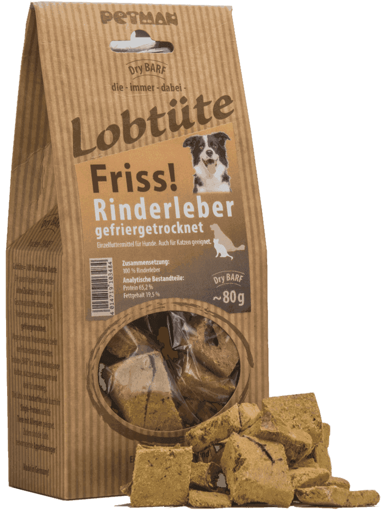 Friandises foie de boeuf séché Lobtüte