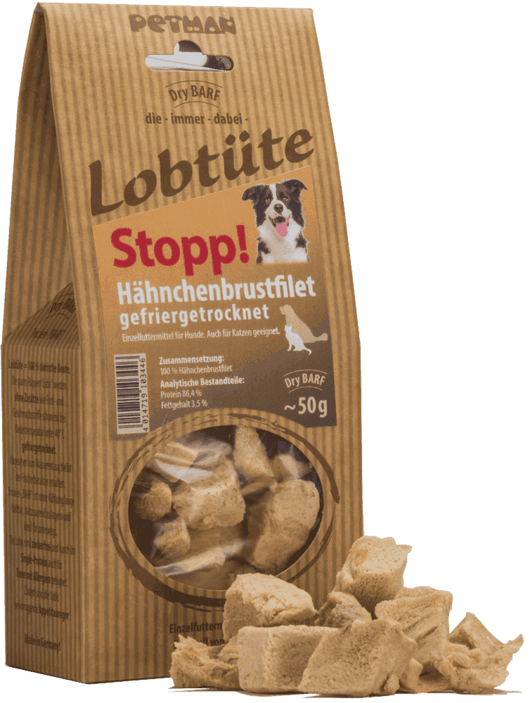 Friandises viande de poulet séché Lobtüte