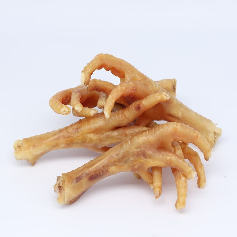 Pattes de poulet séchées pour chiens