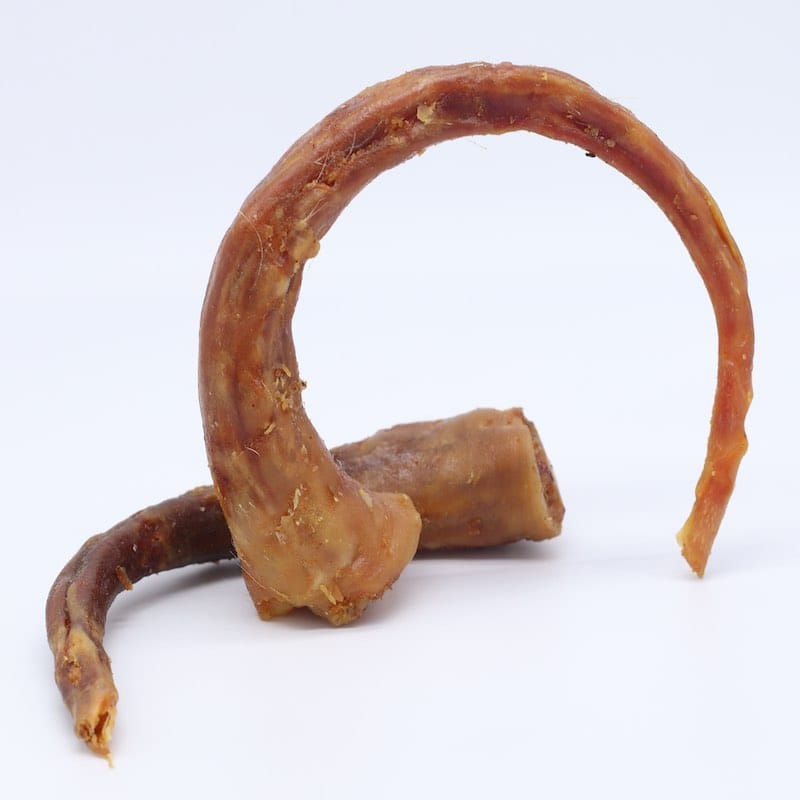 Queues de cochons séchées pour chiens