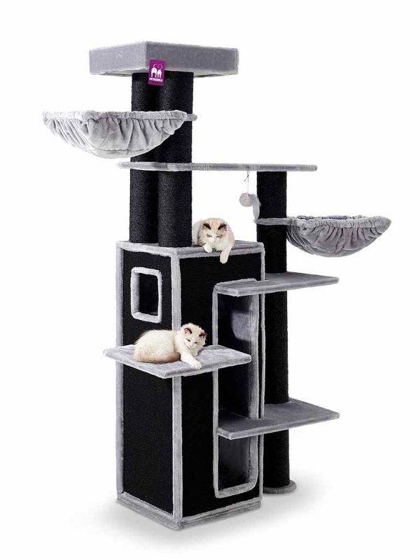 Arbre à chat Epic View 205 Gris
