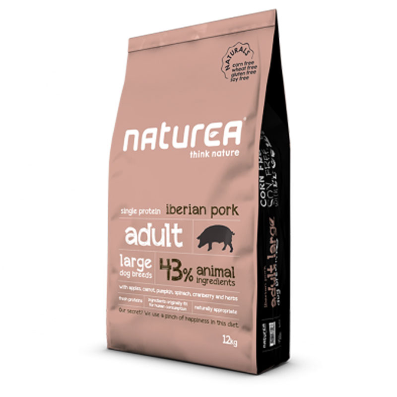 Naturea Adulte Porc Ibérique croquettes pour chiens allergiques