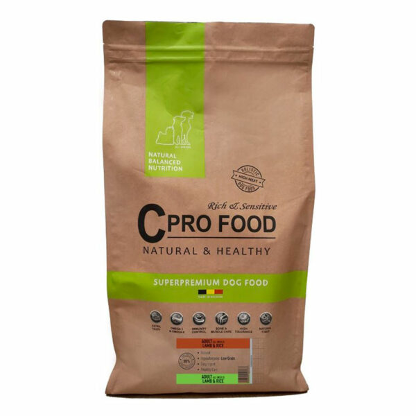 CPro Food Adulte Agneau et Riz croquettes pour chiens