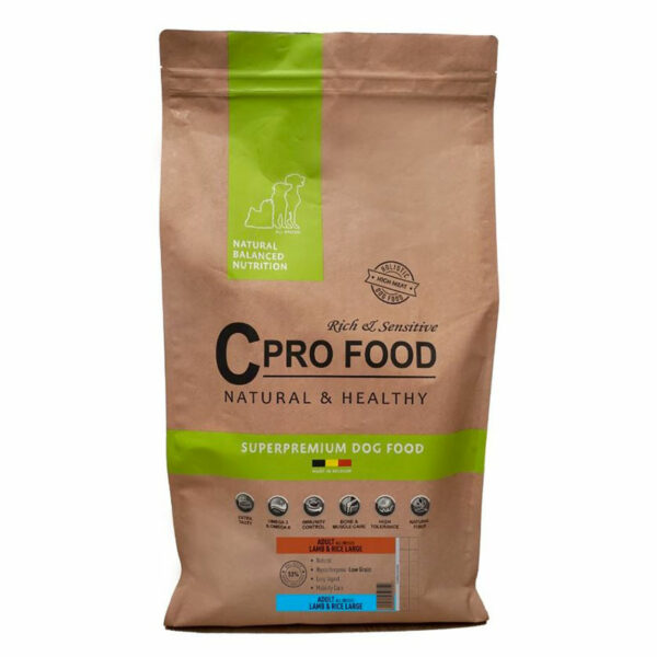CPro Food Adulte Agneau et Riz Grandes Races croquettes pour chiens