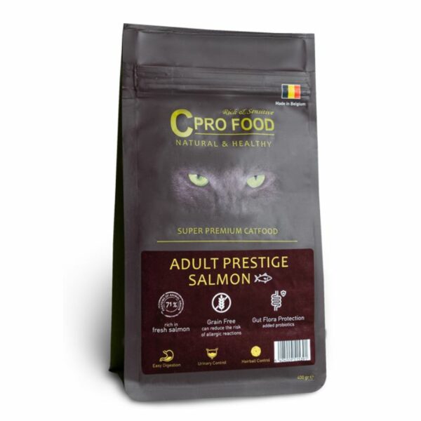 CPro Food Adulte Prestige Saumon : croquettes sans céréales pour chats