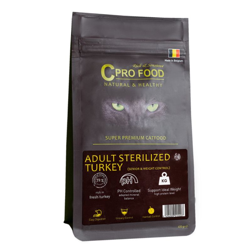 CPro Food Stérilisé Dinde : croquettes pour chats