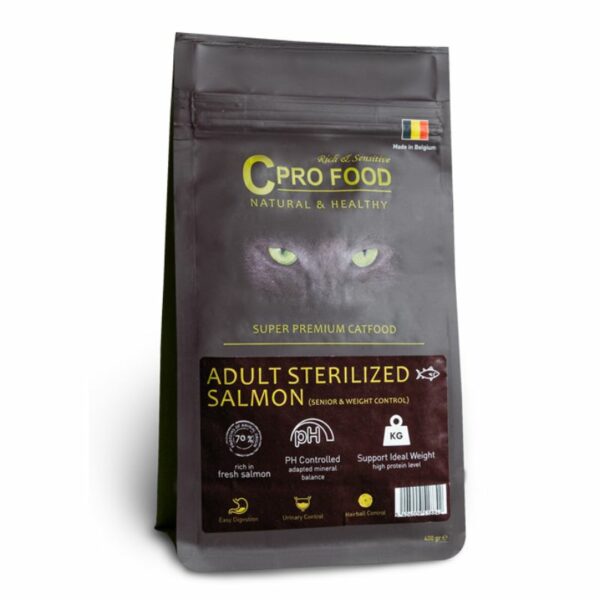 CPro Food Stérilisé Saumon : croquettes pour chats