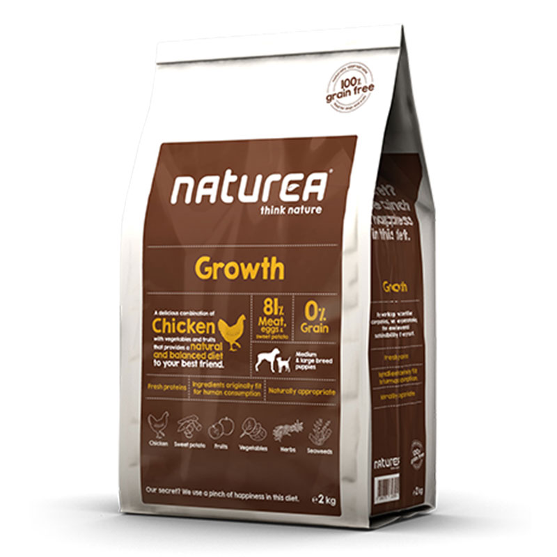 Naturea Croissance Chiots croquettes sans céréales