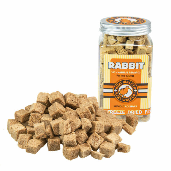 friandises lyophilisées lapin pour chiens et chats kiwi walker