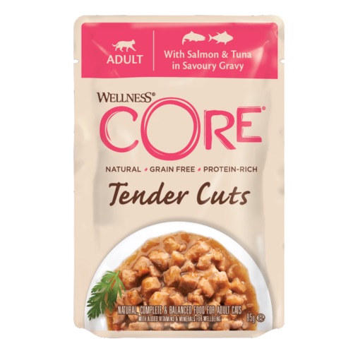 Wellness CORE Tender Cuts Saumon Thon en Sauce