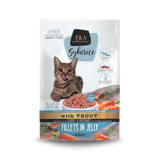 Era Filets en Gelée pour Chat Truite Carotte et Romarin