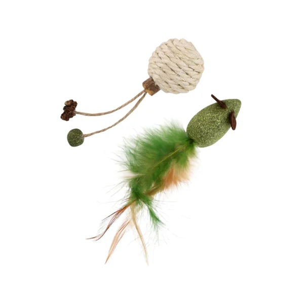Le Duo Souris + Balle Sisal est un jouet pour chat