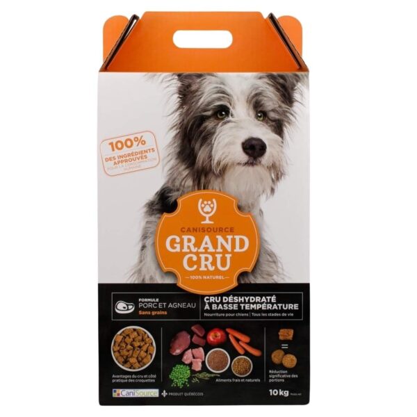 Croquettes CaniSource Grand Cru Porc et Agneau – Sans Céréales