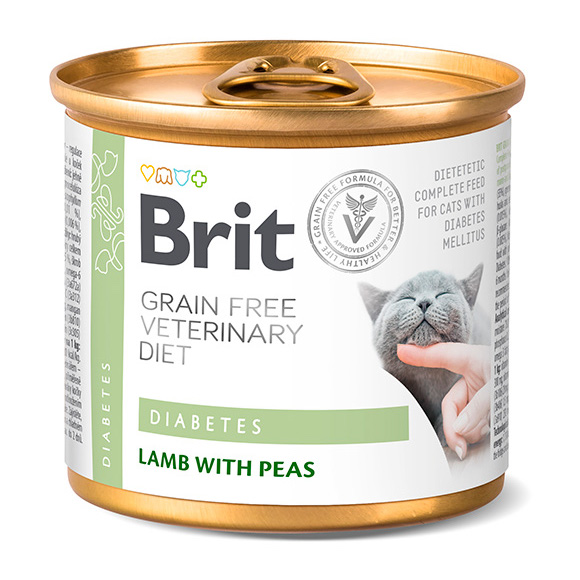 Brit Veterinary Diet Diabetes Chat Aliment Humide